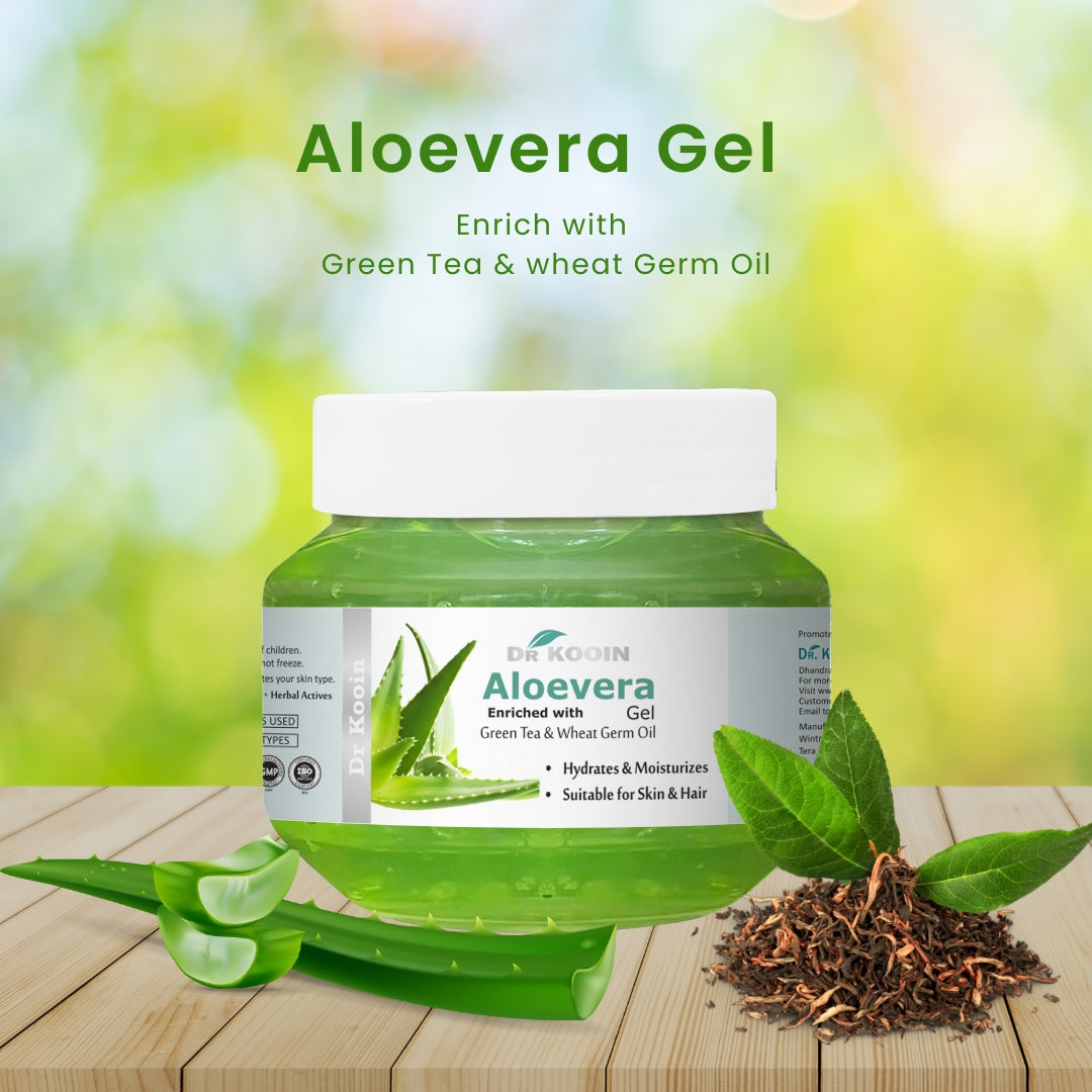 Dr. Kooin Aloevera Gel with Green Tea & Wheat Germ Oil